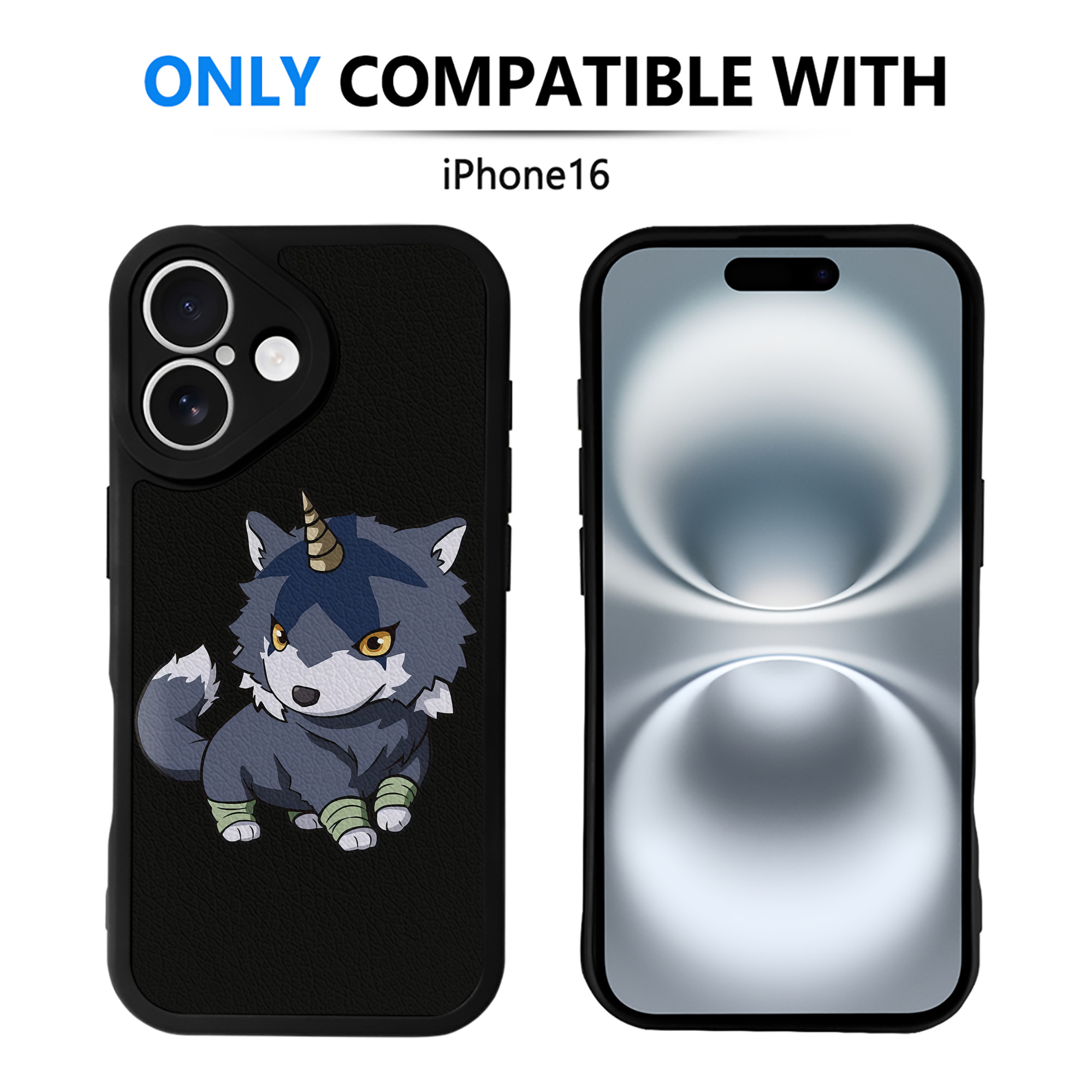 （画像用） 転スラ Regarding Reincarnated to Slime 【iPhone 16シリーズ対応】シリコンスマホケース（レザー調） 材質：シリコン